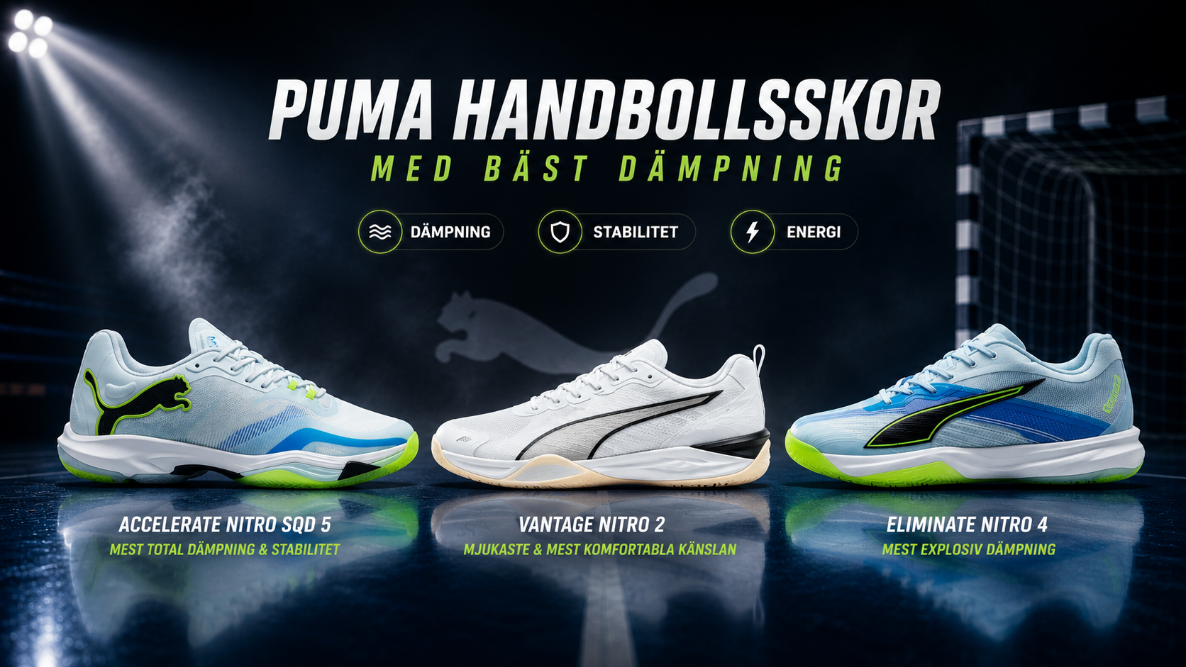 Vilken Puma handbollssko har bäst dämpning? Guide till modellerna 2026