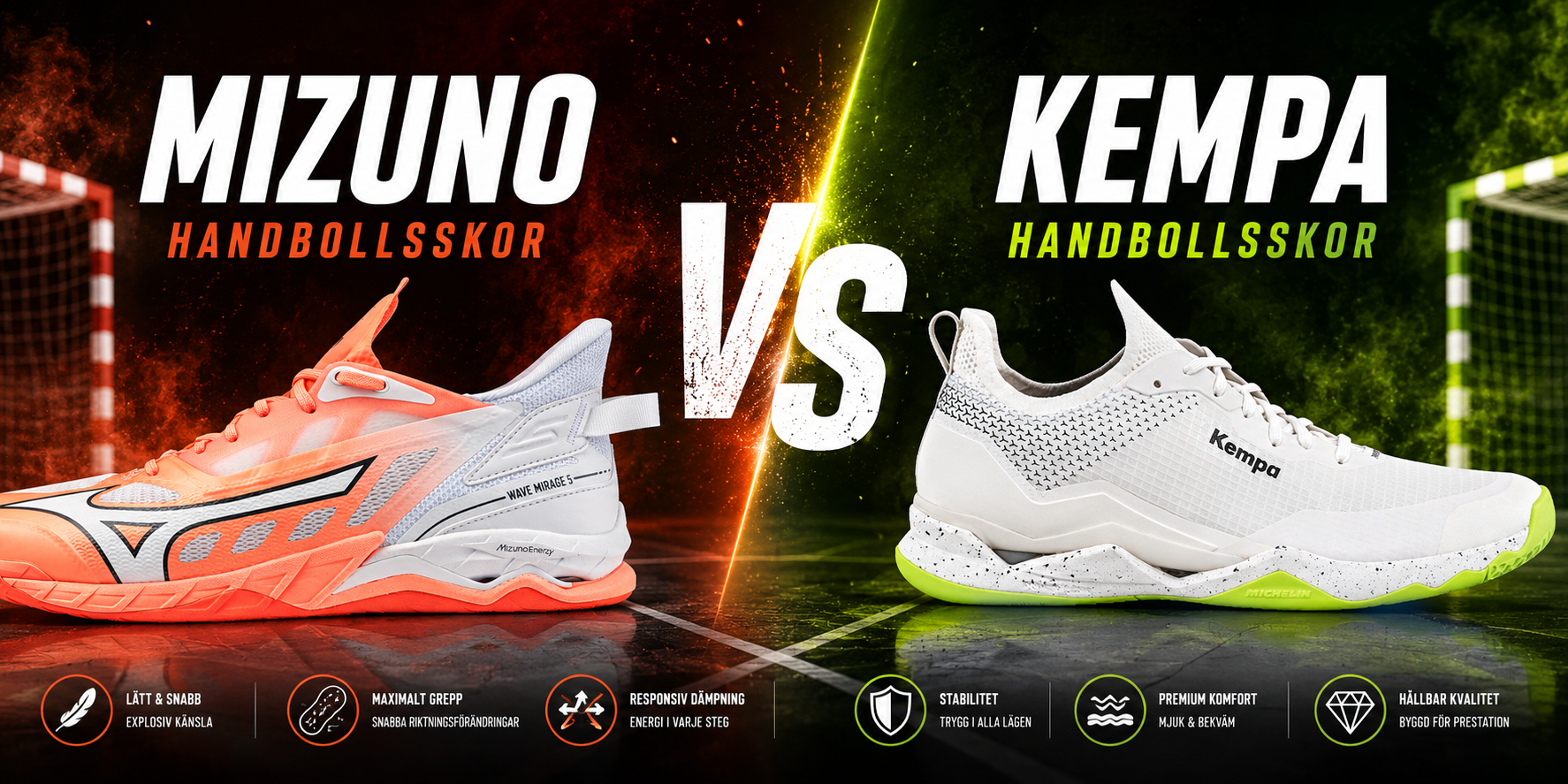 Kempa handbollsskor vs Mizuno handbollsskor – Vilka är bäst 2026?