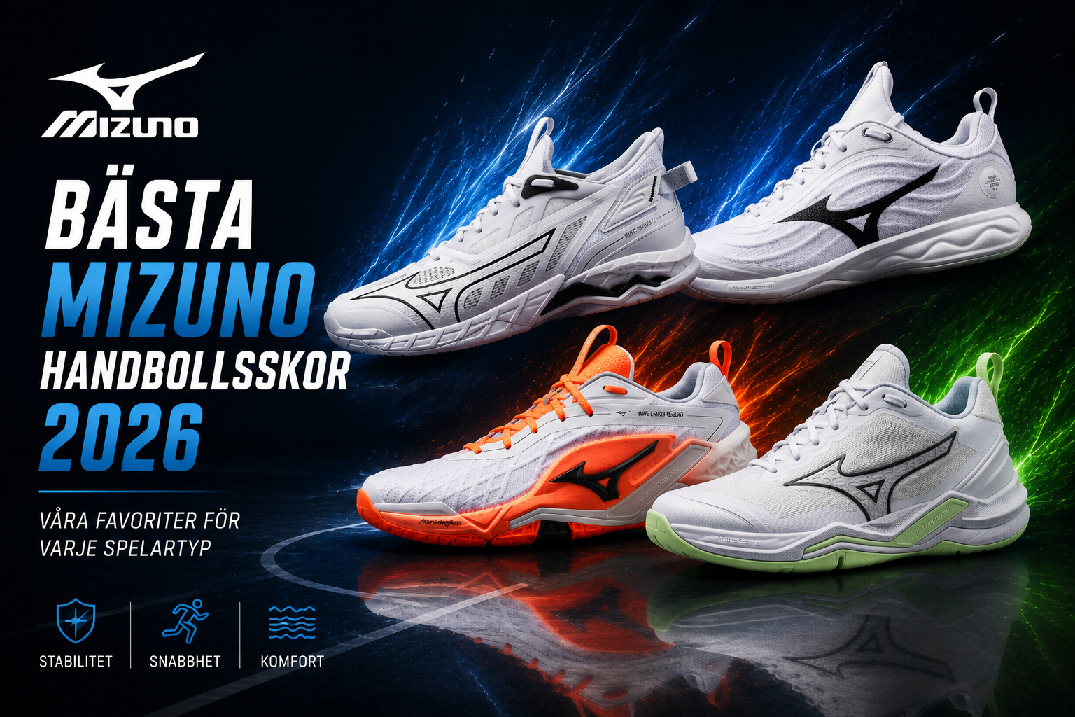 Bästa Mizuno handbollsskor 2026 – Våra favoriter för olika spelartyper
